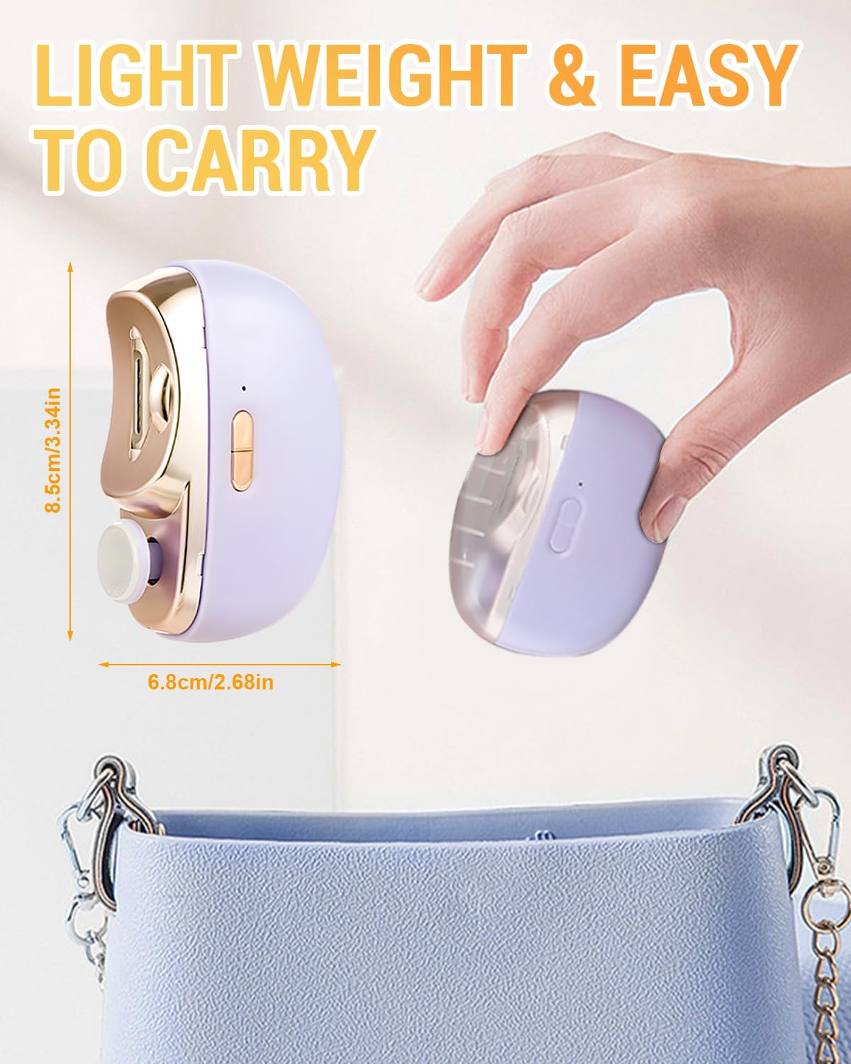 Lady Chic Electric Nail File With Carrying Purse